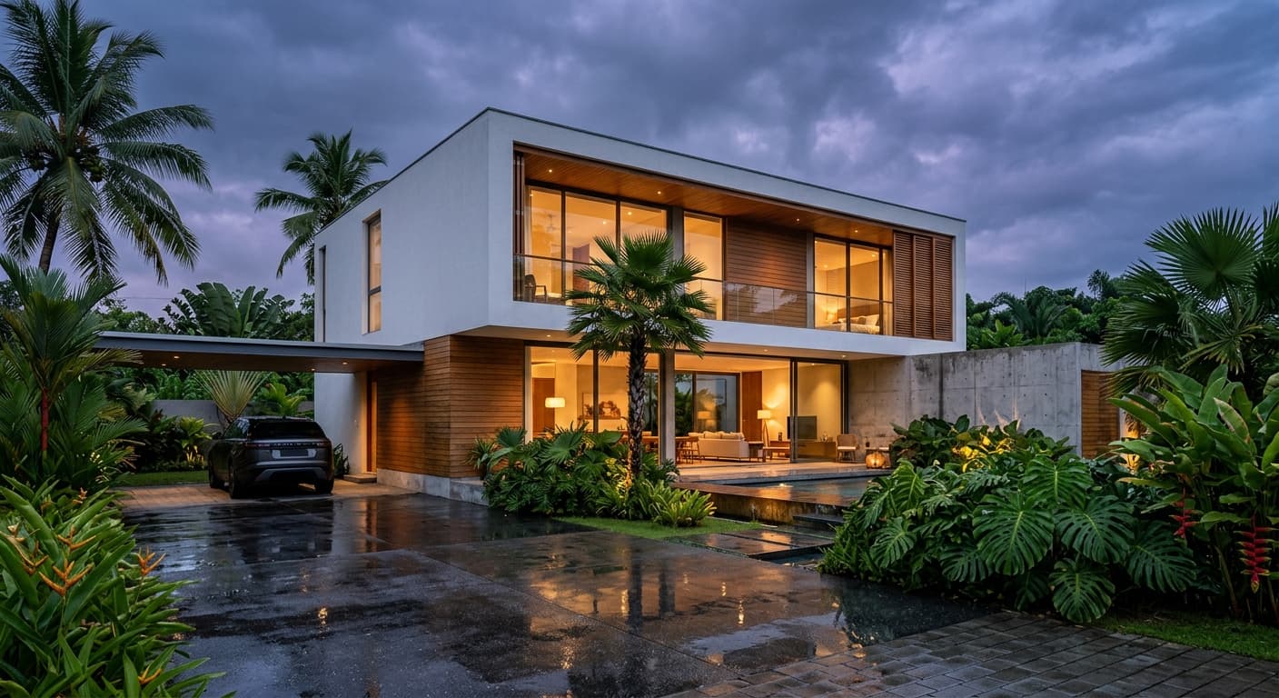 Modern House Exterior Render