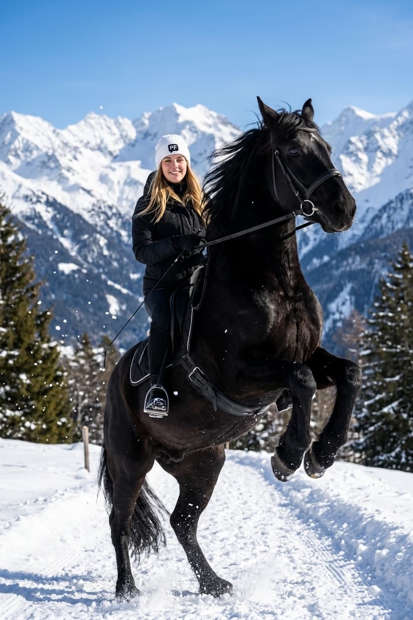 Majestic Black Horse Portrait