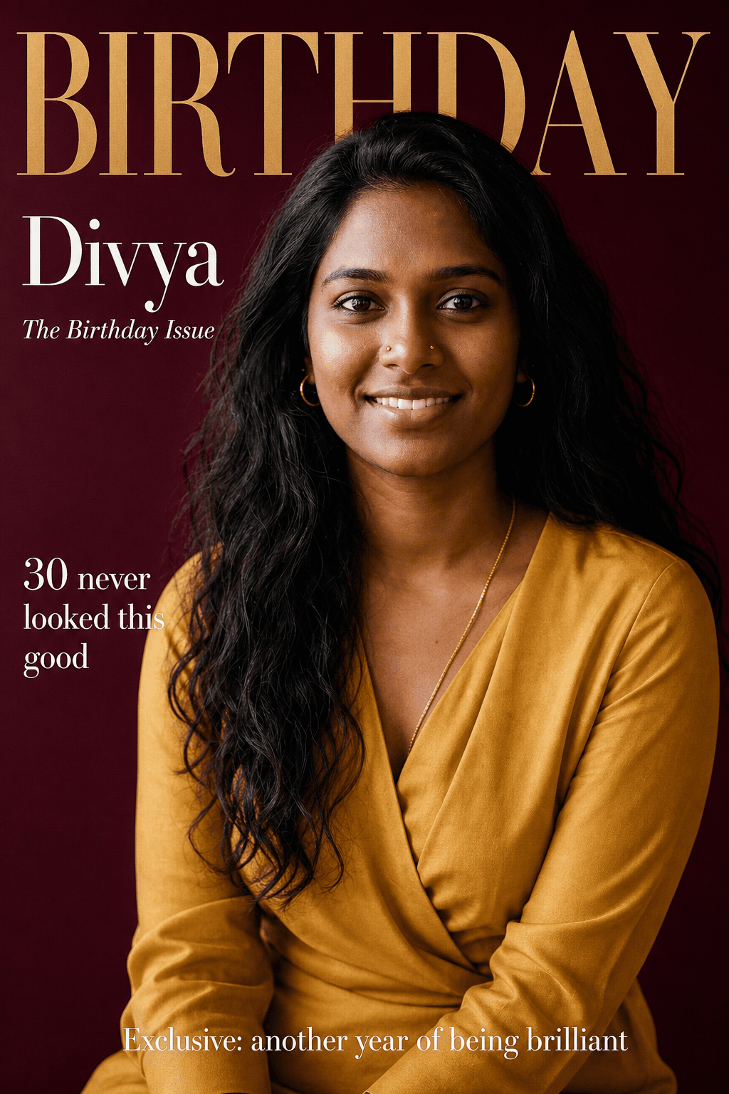 Birthday Magazine Cover Generator