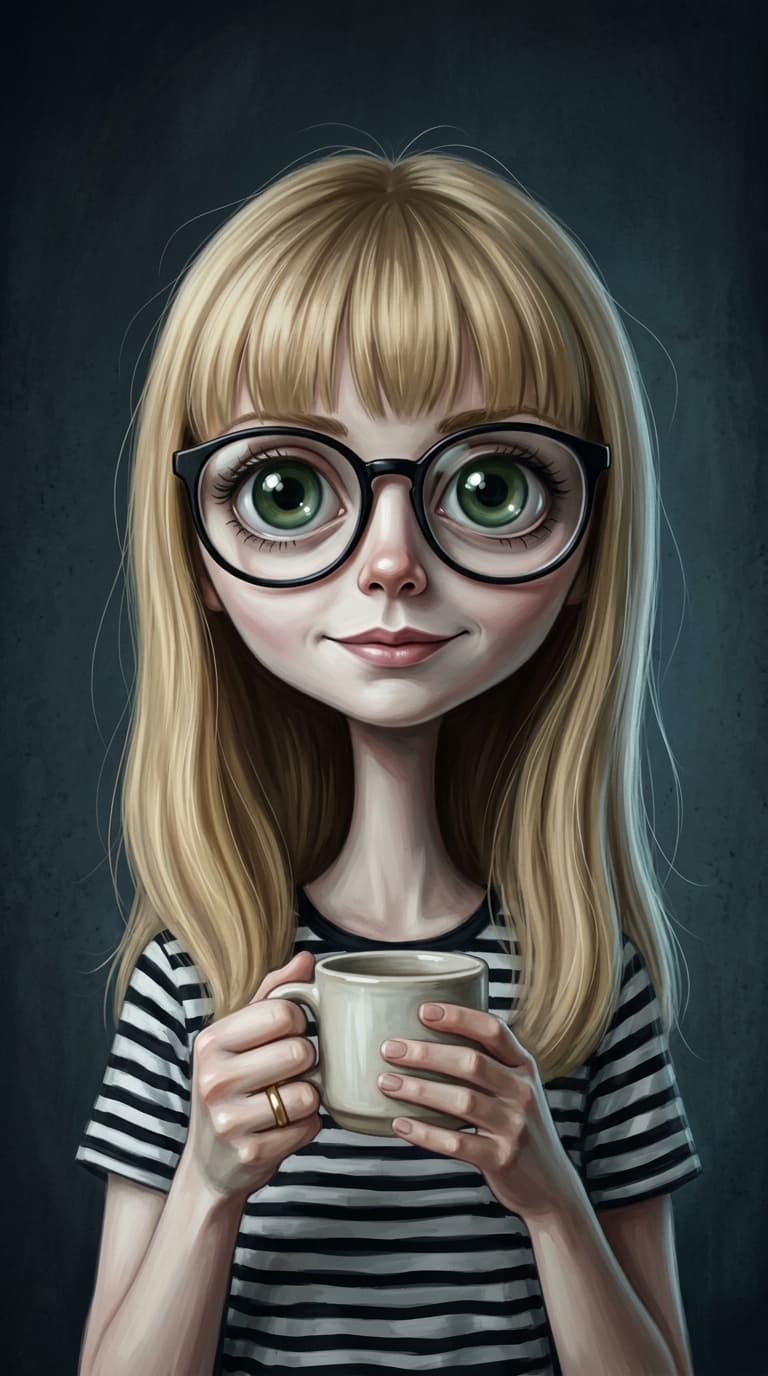 Tim Burton Style Portrait