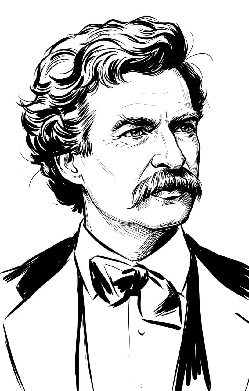 Ink Caricature Portrait