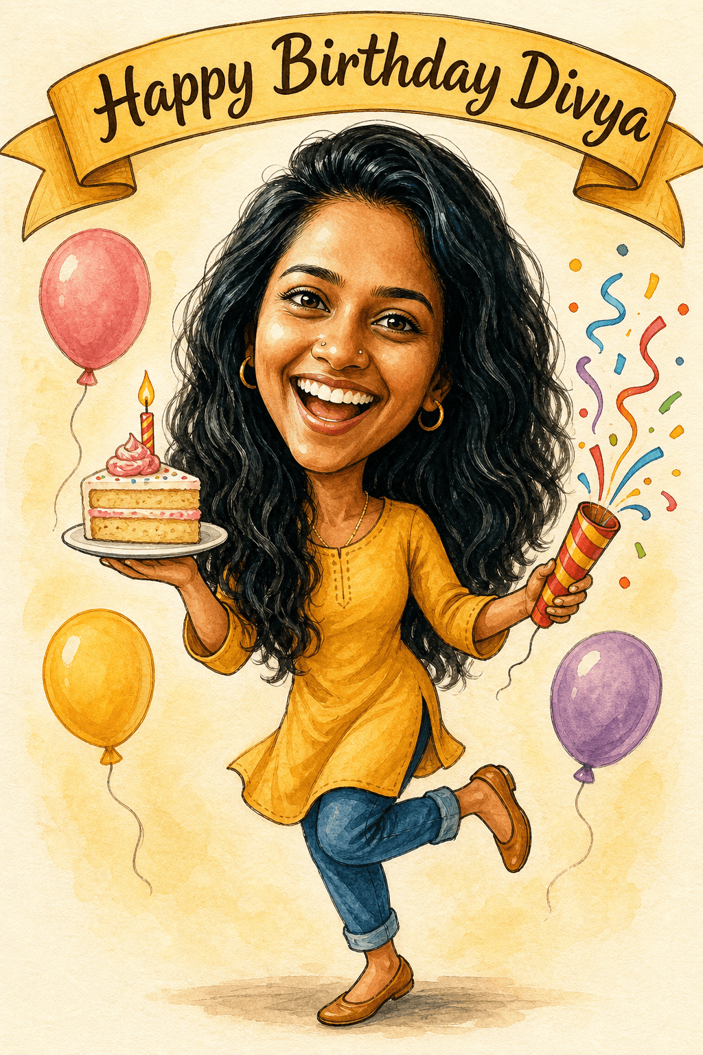 AI Birthday Caricature Generator
