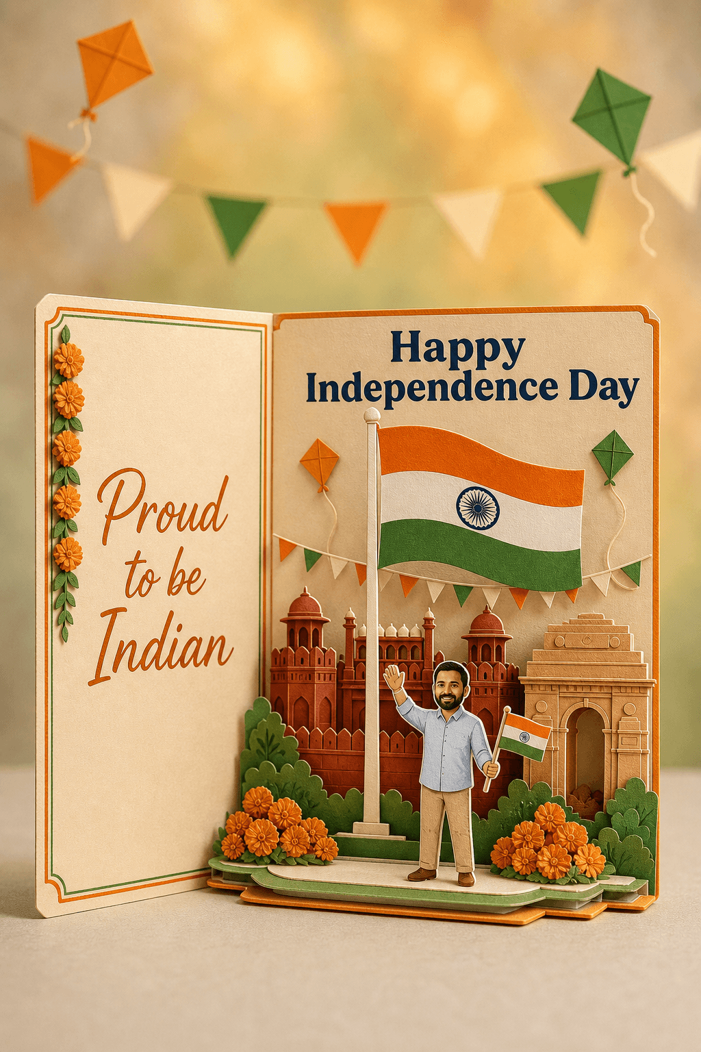 Happy Independence Day Pop-Up Card