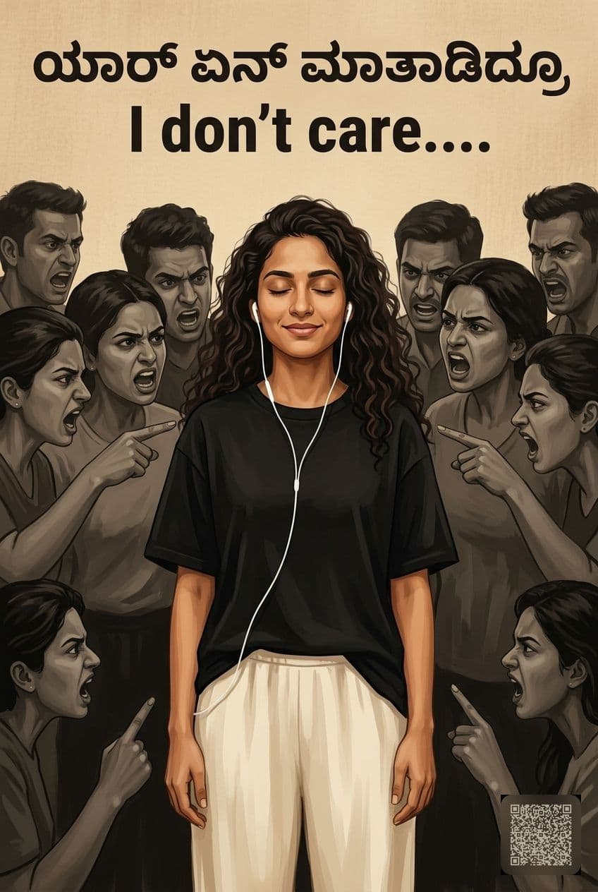 I Don't Care Crowd Poster