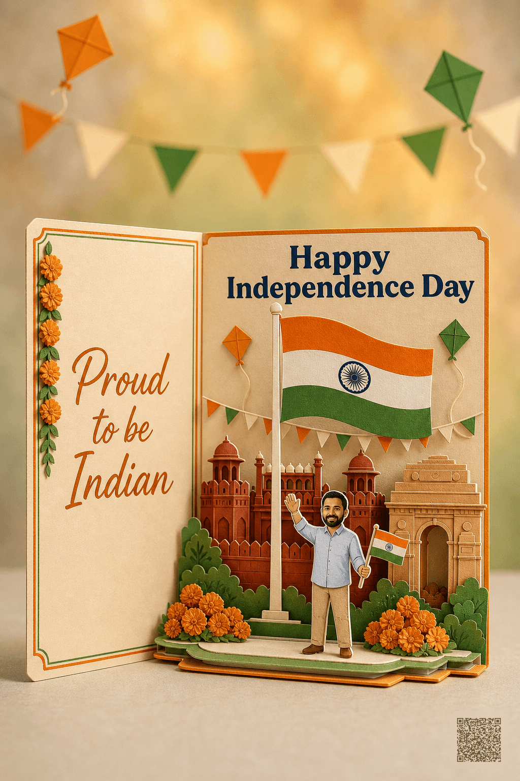 Happy Independence Day Pop-Up Card