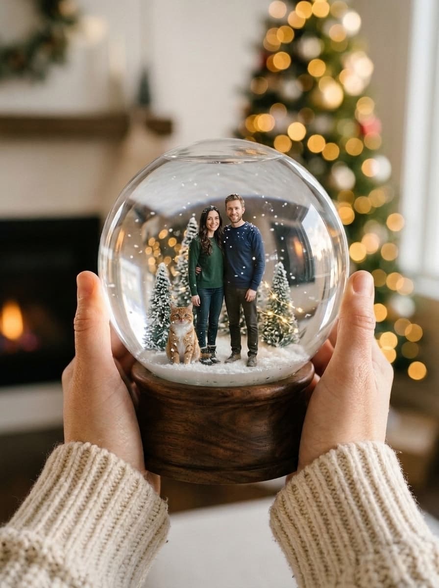 AI Snow Globe Generator — Add Someone