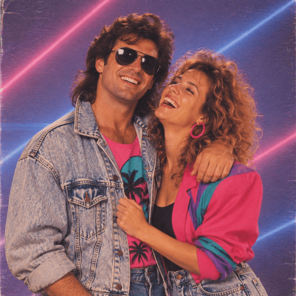 AI 80s Retro Couple Photo Generator