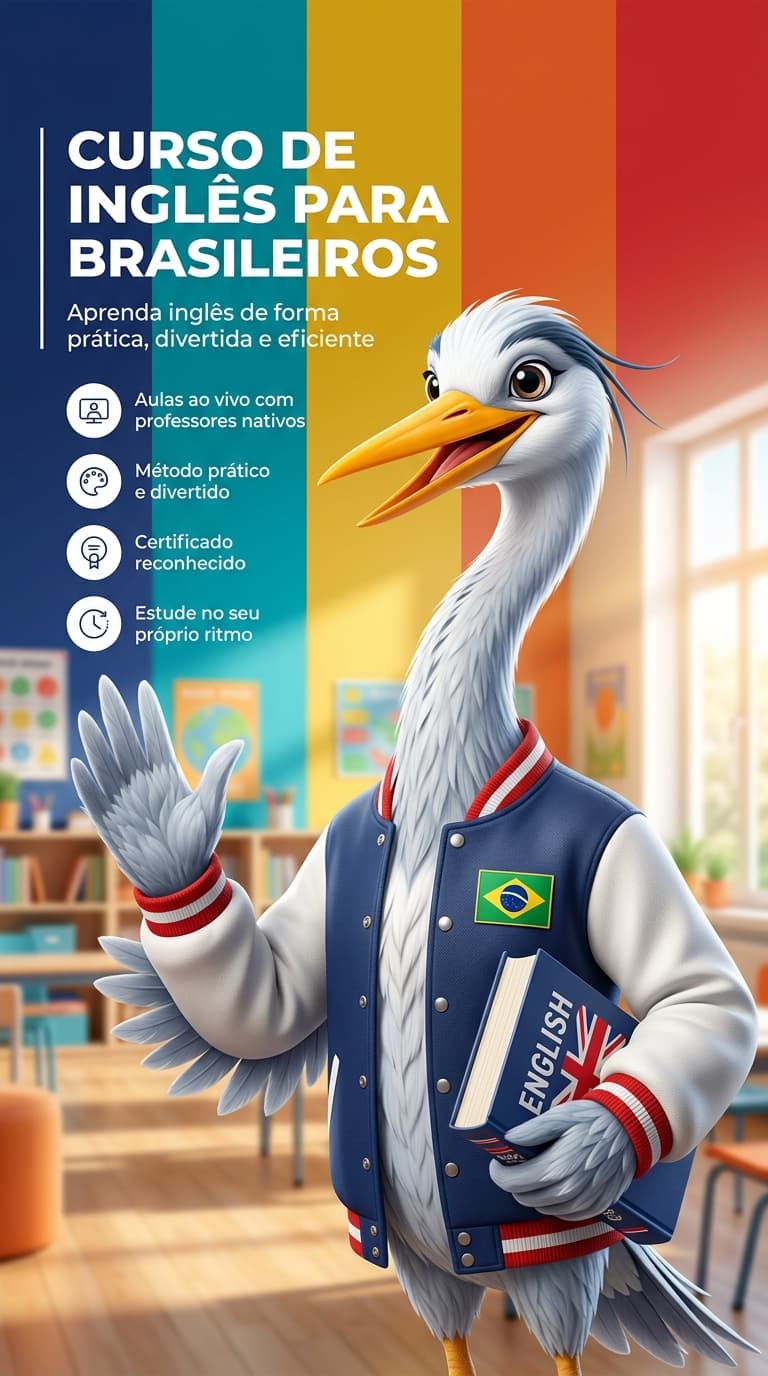 English Course Mascot Poster