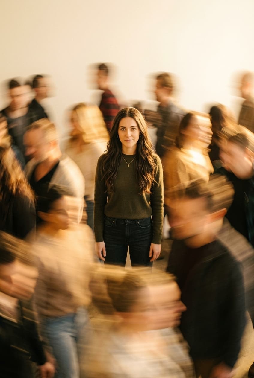 Cinematic Motion Blur Street Portrait