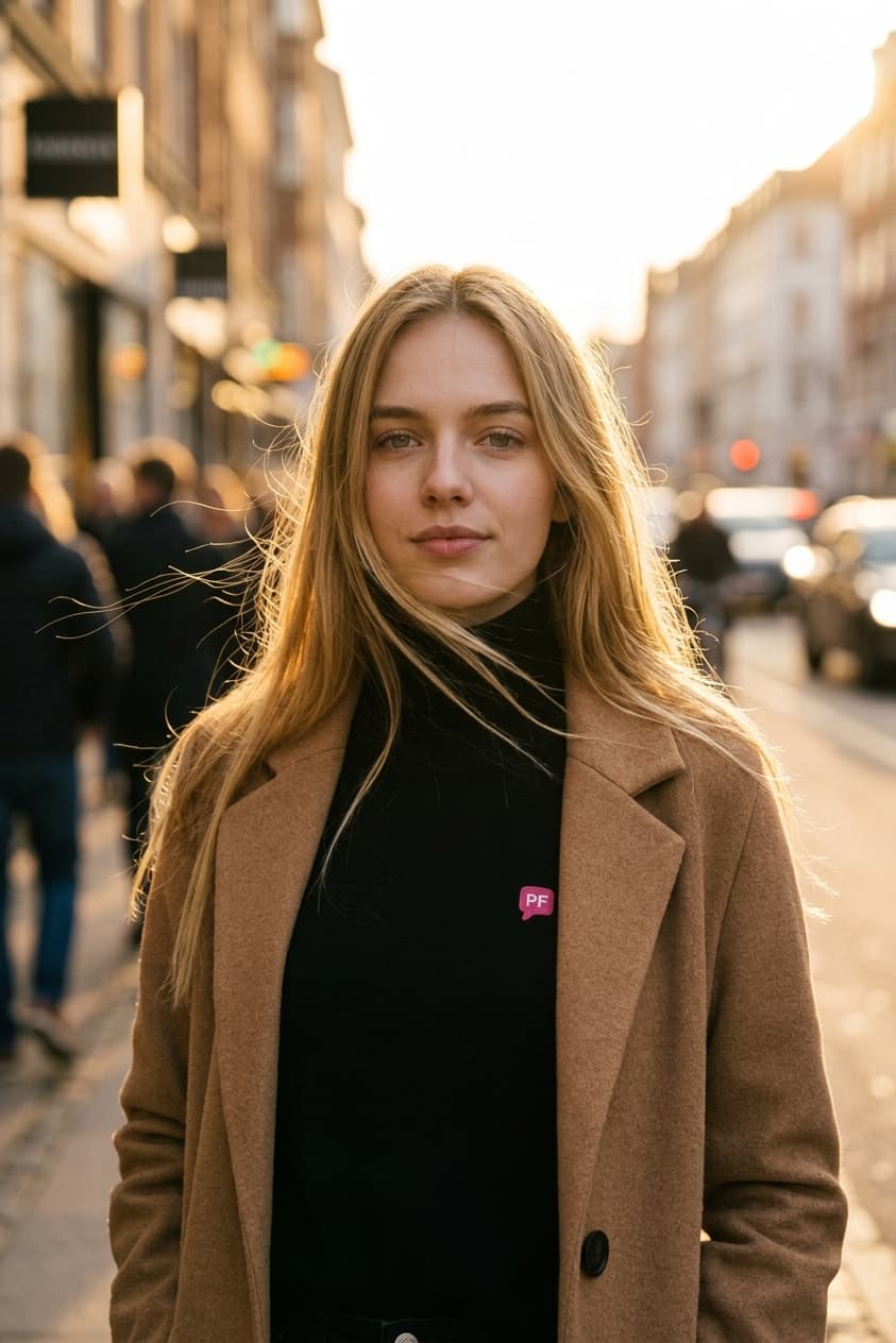 Golden Hour Cinematic Street Portrait