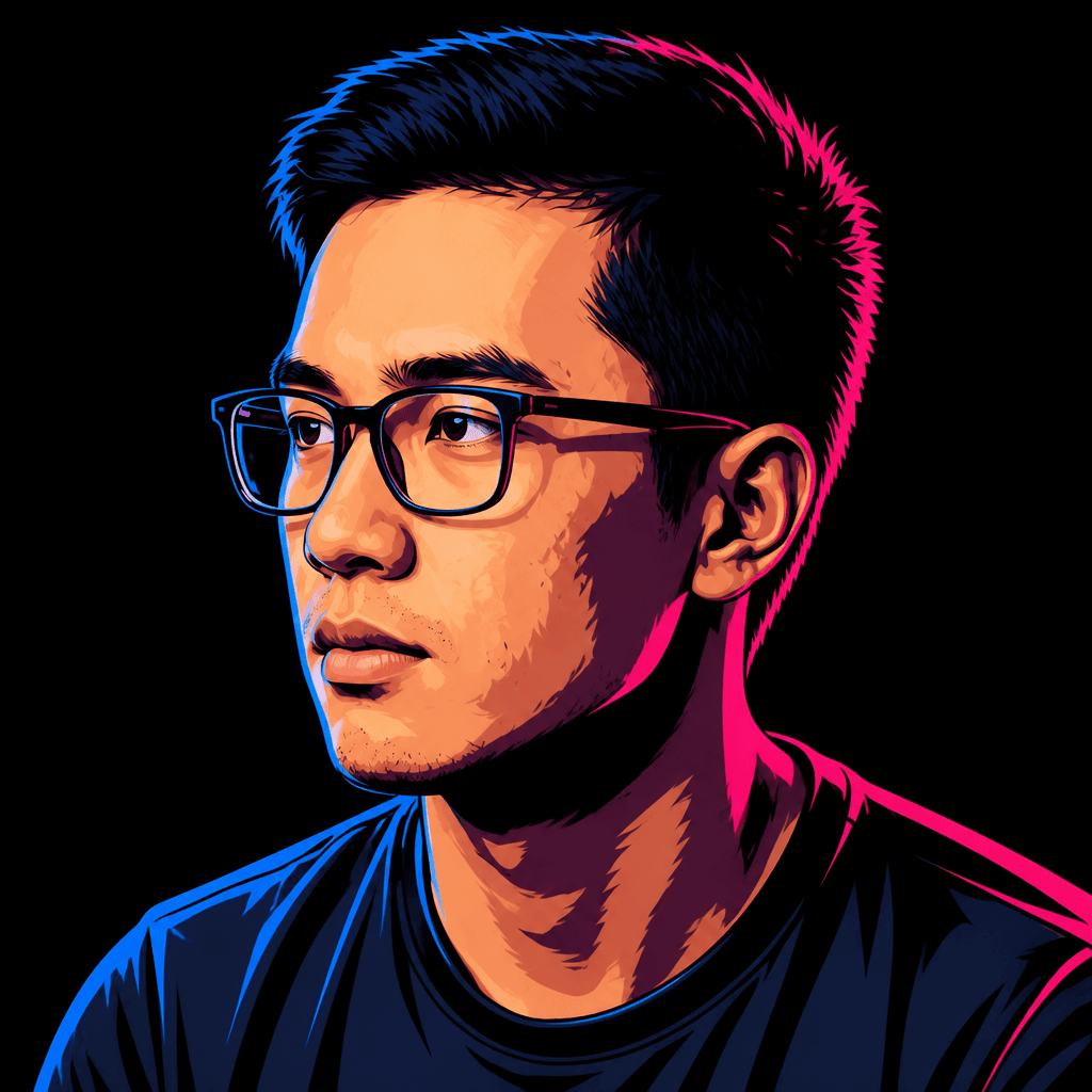 Neon Duotone Portrait