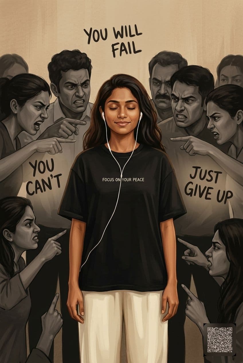 Focus On Your Peace Crowd Portrait