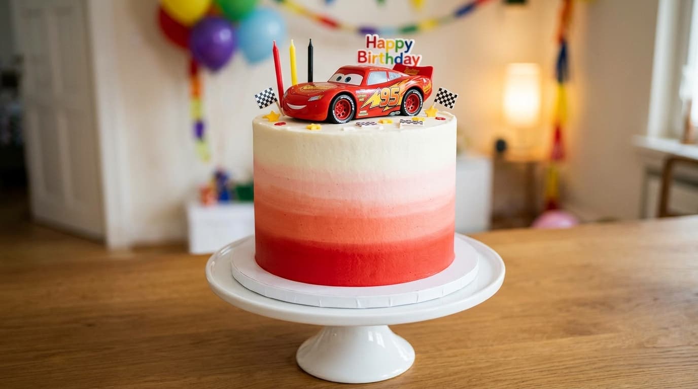Gradient Cake with McQueen