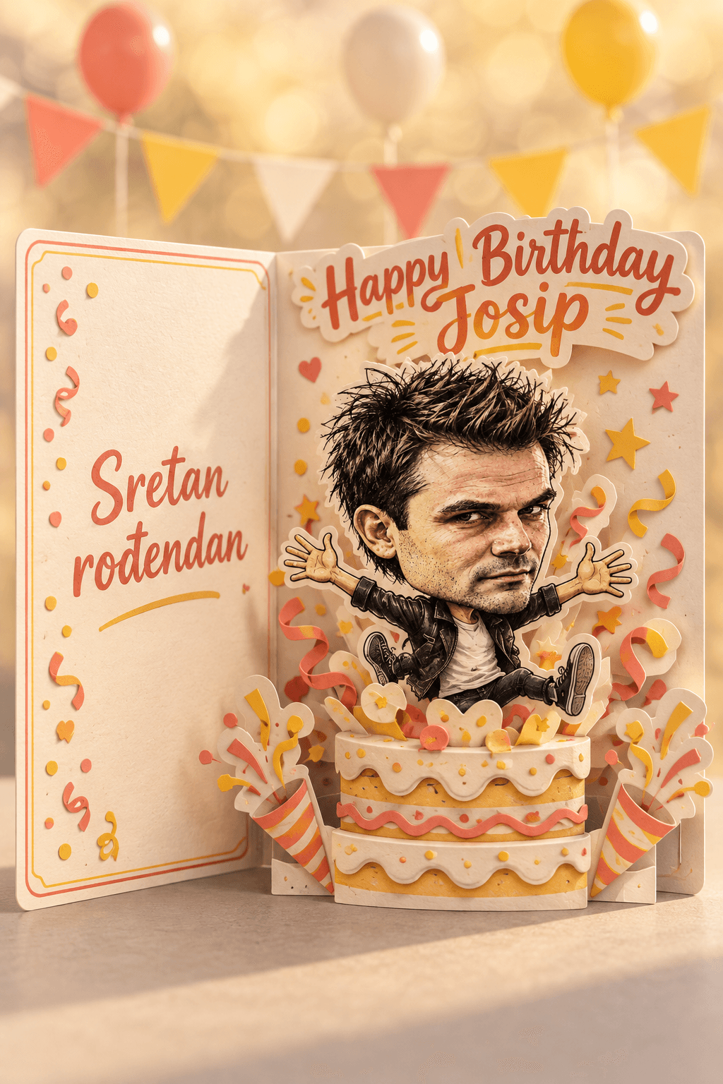 Birthday Caricature Card