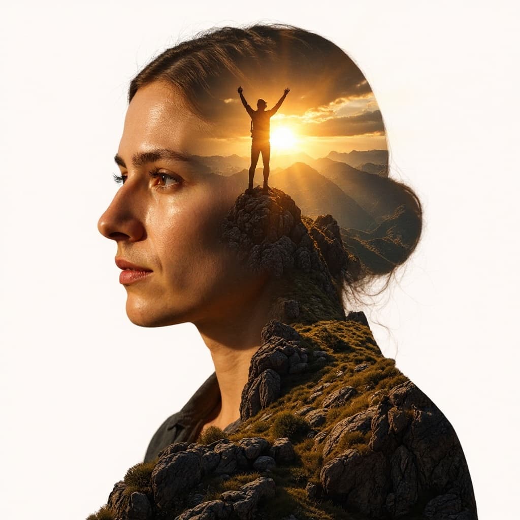Dramatic Mountain Silhouette