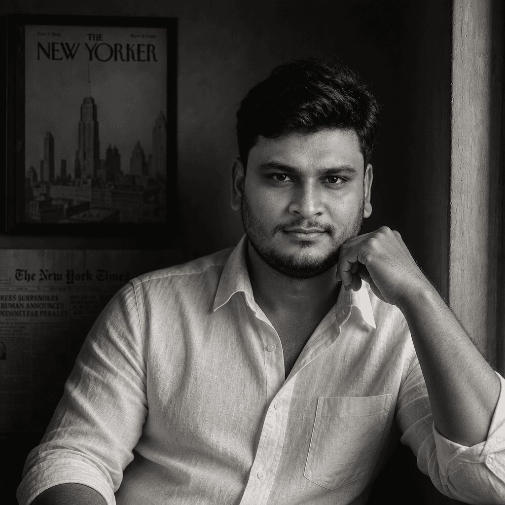 Cinematic Black & White Editorial Portrait (GPT)