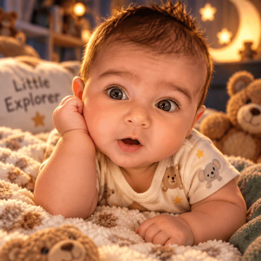 Hyperrealistic Caricature Baby