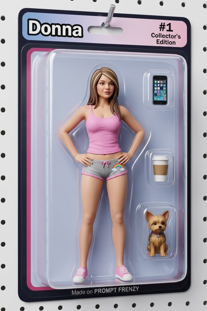 Action Figure in Blister Pack Prompt