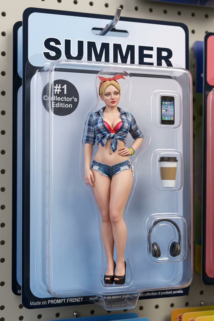 Action Figure in Blister Pack Prompt