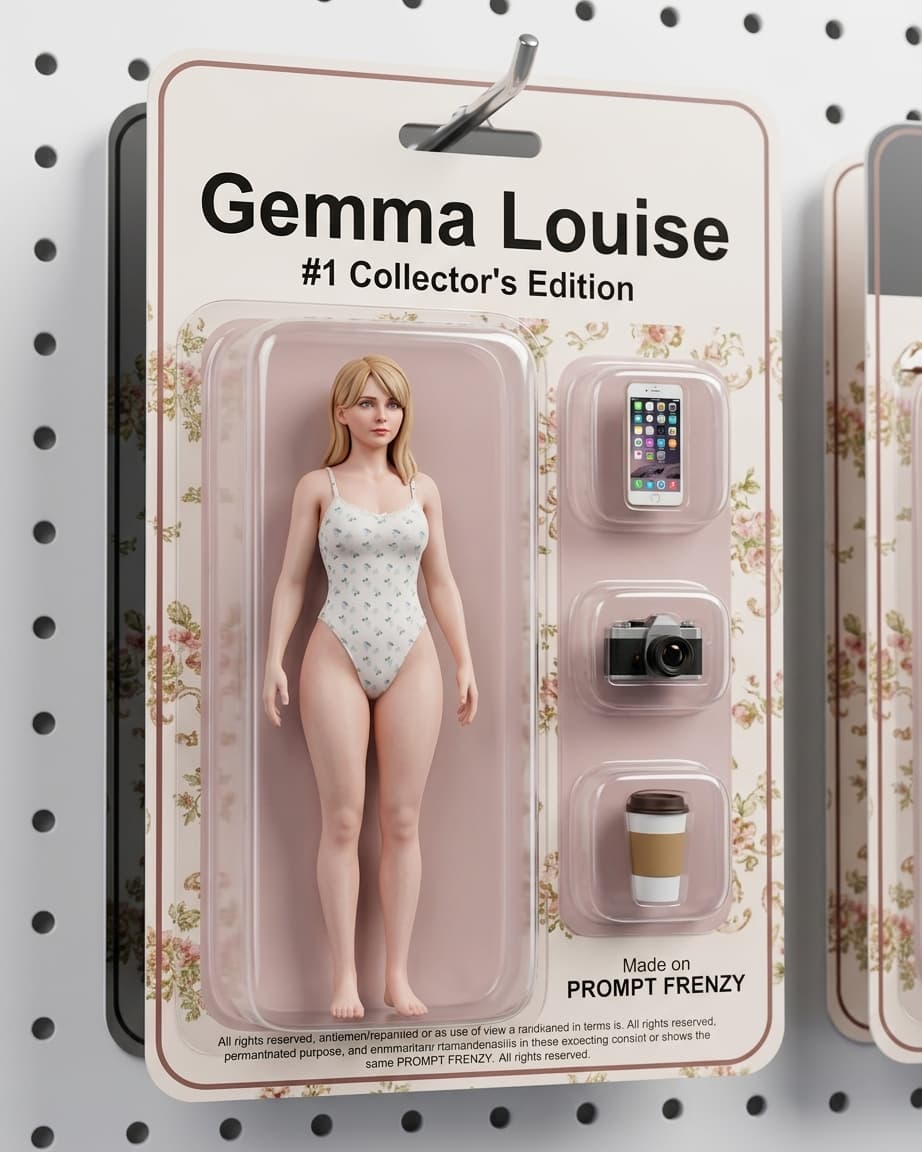 Action Figure in Blister Pack Prompt