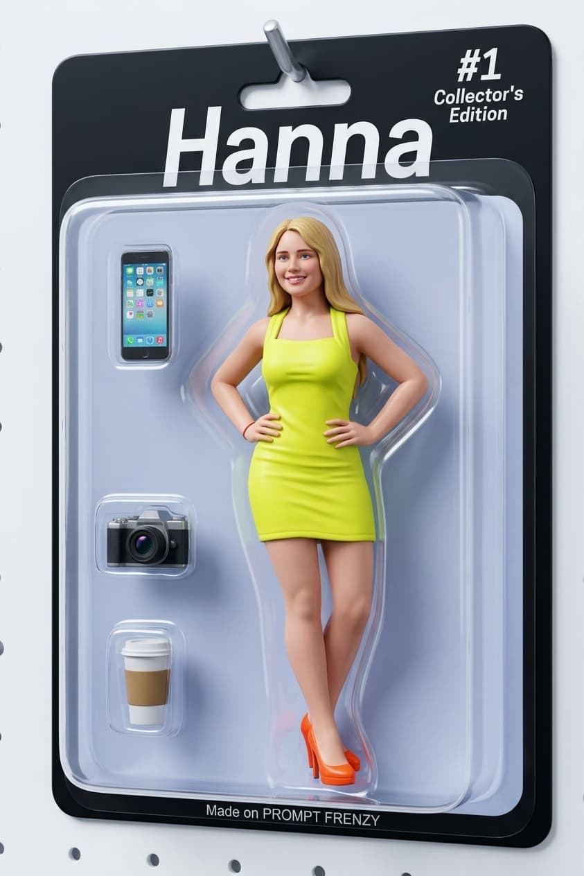 Action Figure in Blister Pack Prompt