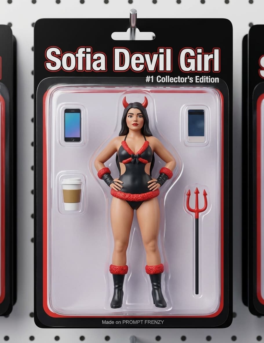Action Figure in Blister Pack Prompt