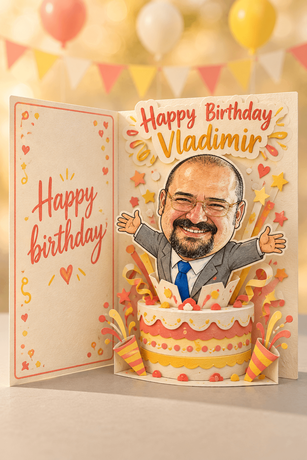 Birthday Caricature Card