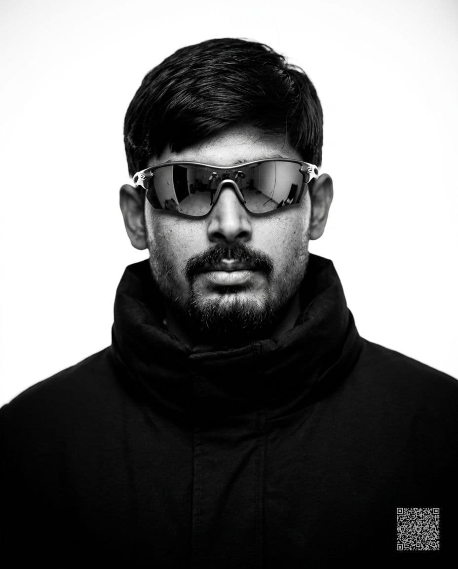 Avant-Garde Sportswear Portrait