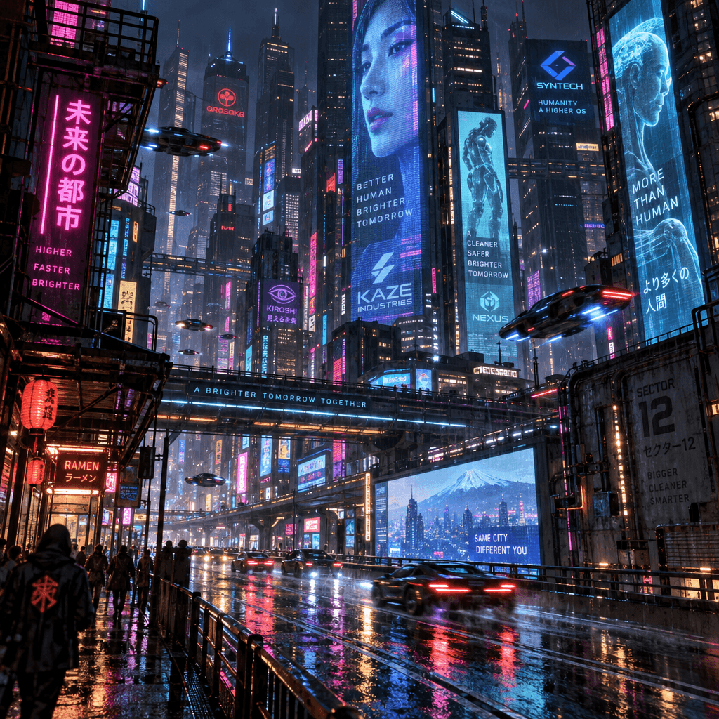 Neon Cyberpunk City