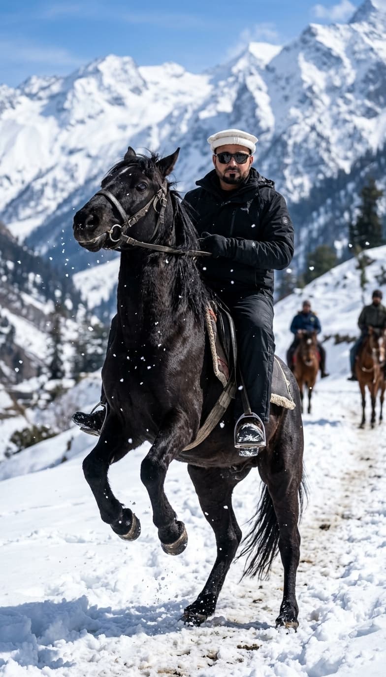 Majestic Black Horse Portrait