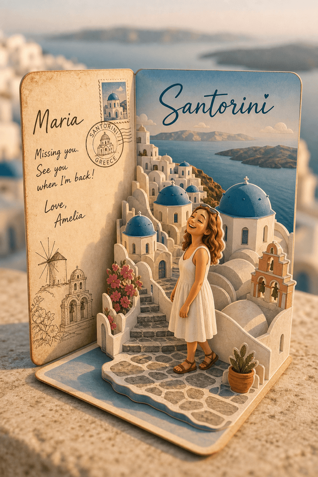 Open the Pop-Up Postcard