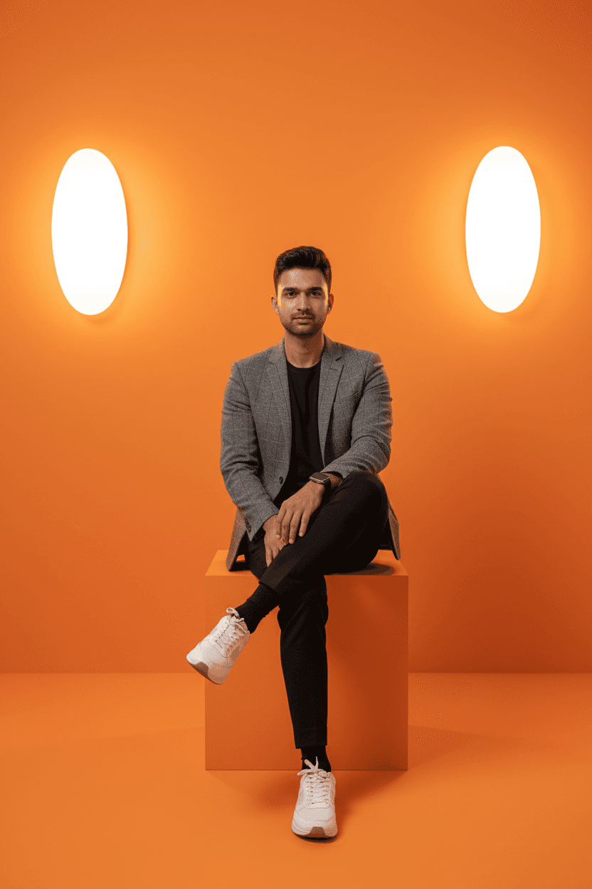 Orange AI Pro Headshot Portrait