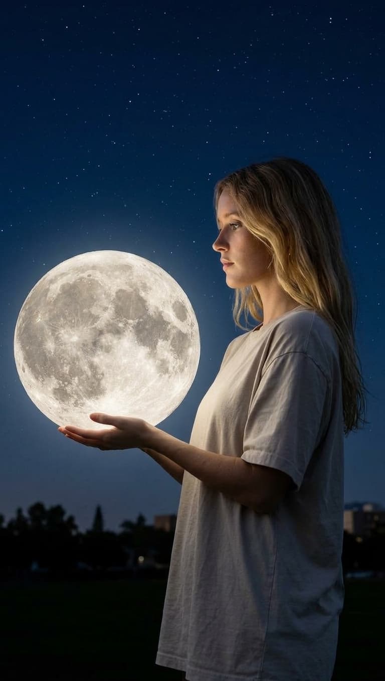 Holding the Moon Portrait
