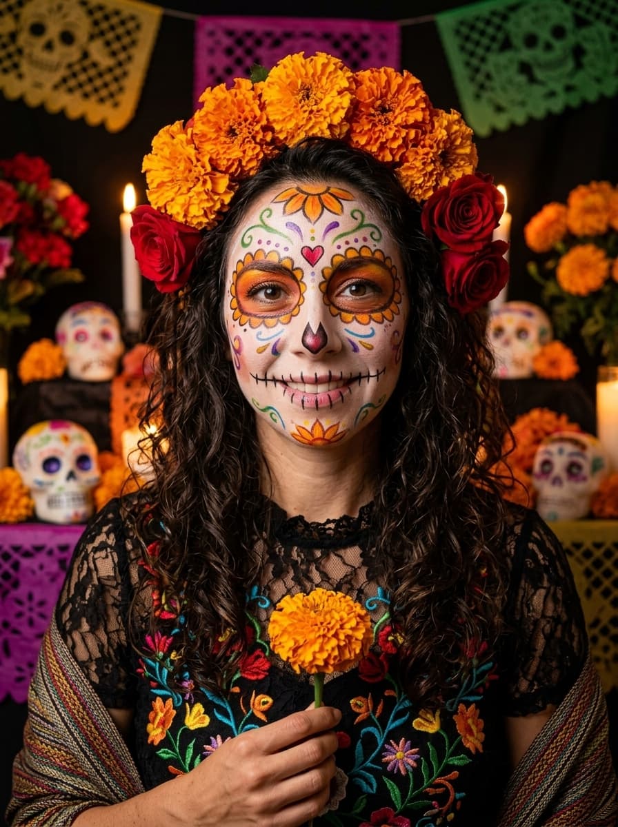 Turn Yourself Into a Day of the Dead Catrina