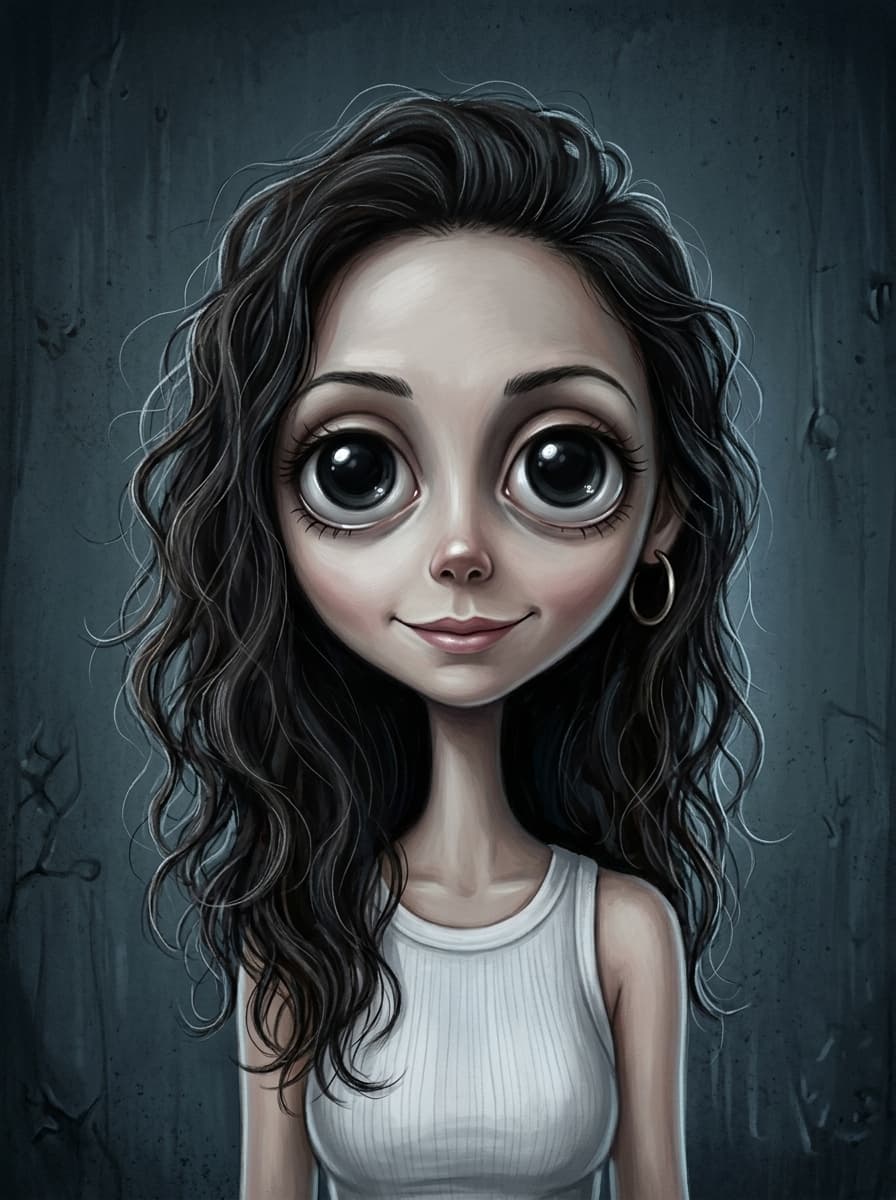 Tim Burton Style Portrait