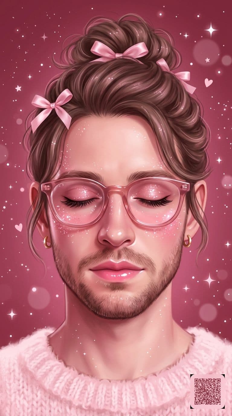 Pink Glitter Lock Screen Wallpaper