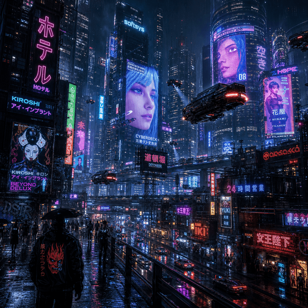 Neon Cyberpunk City
