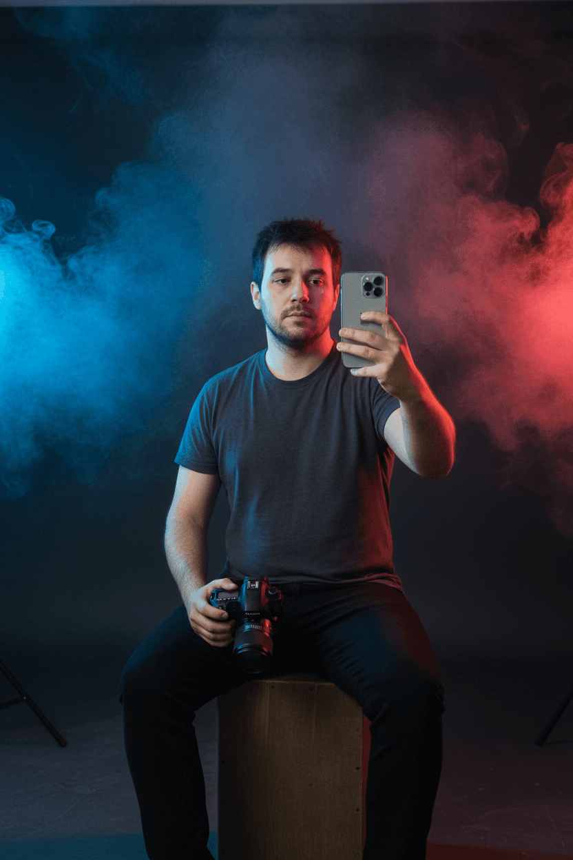 Coloured Smoke Portrait