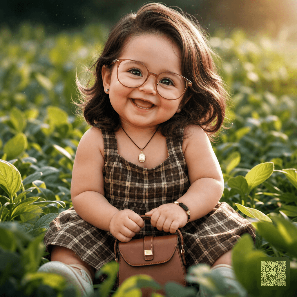Hyperrealistic Caricature Baby