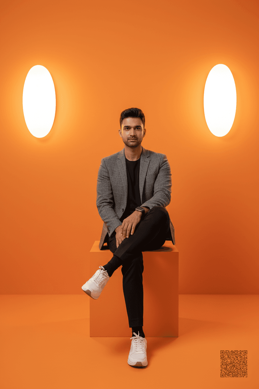 Orange AI Pro Headshot Portrait