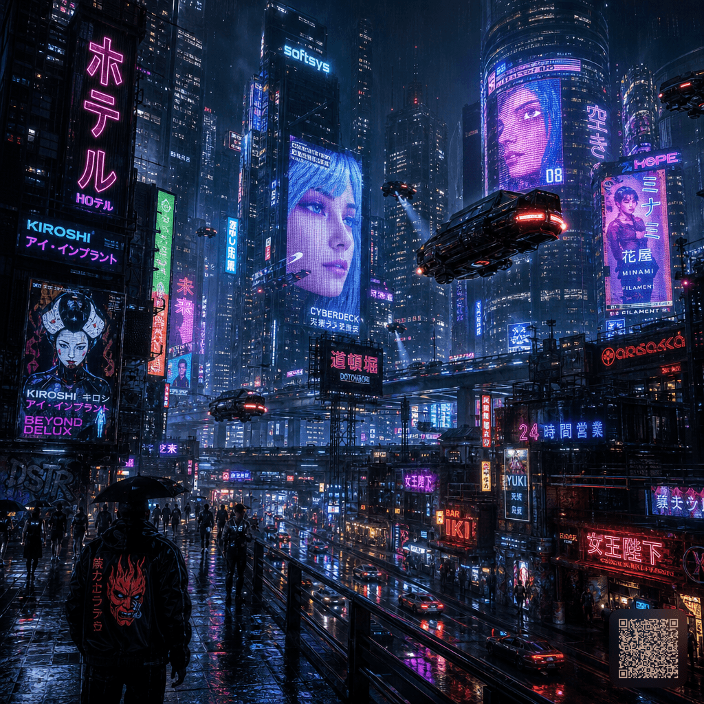 Neon Cyberpunk City