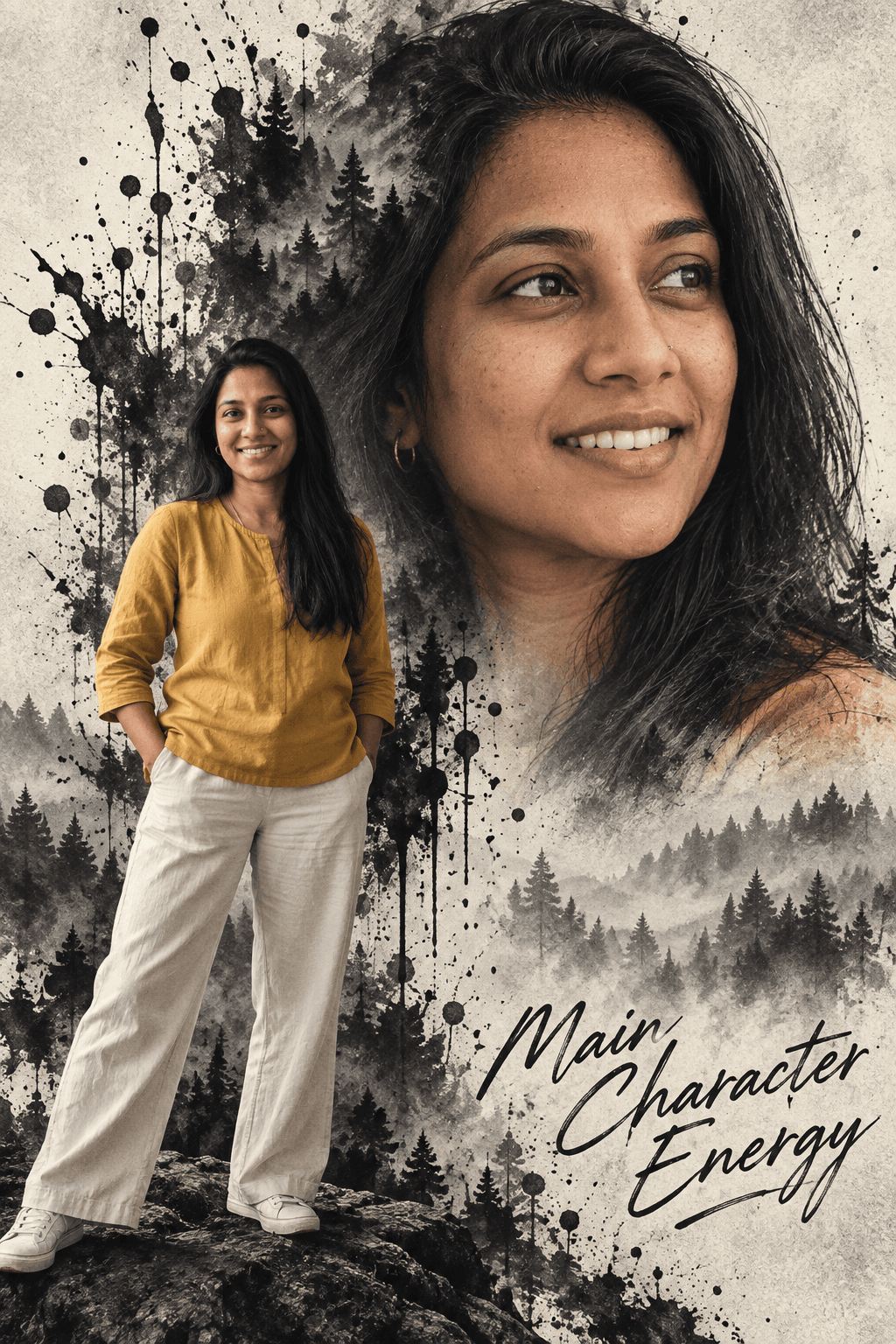 Double Exposure Movie Poster Generator