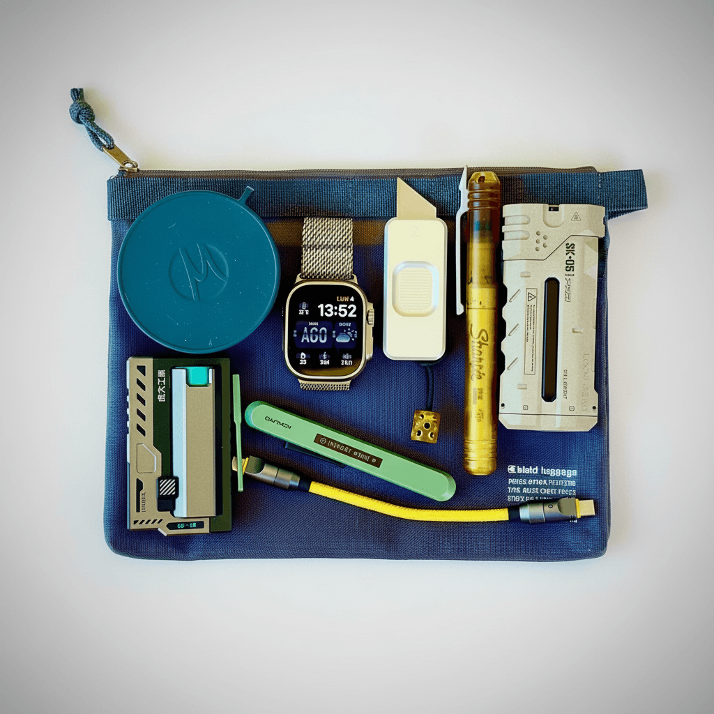 Knolling Flat-lay AI Photo