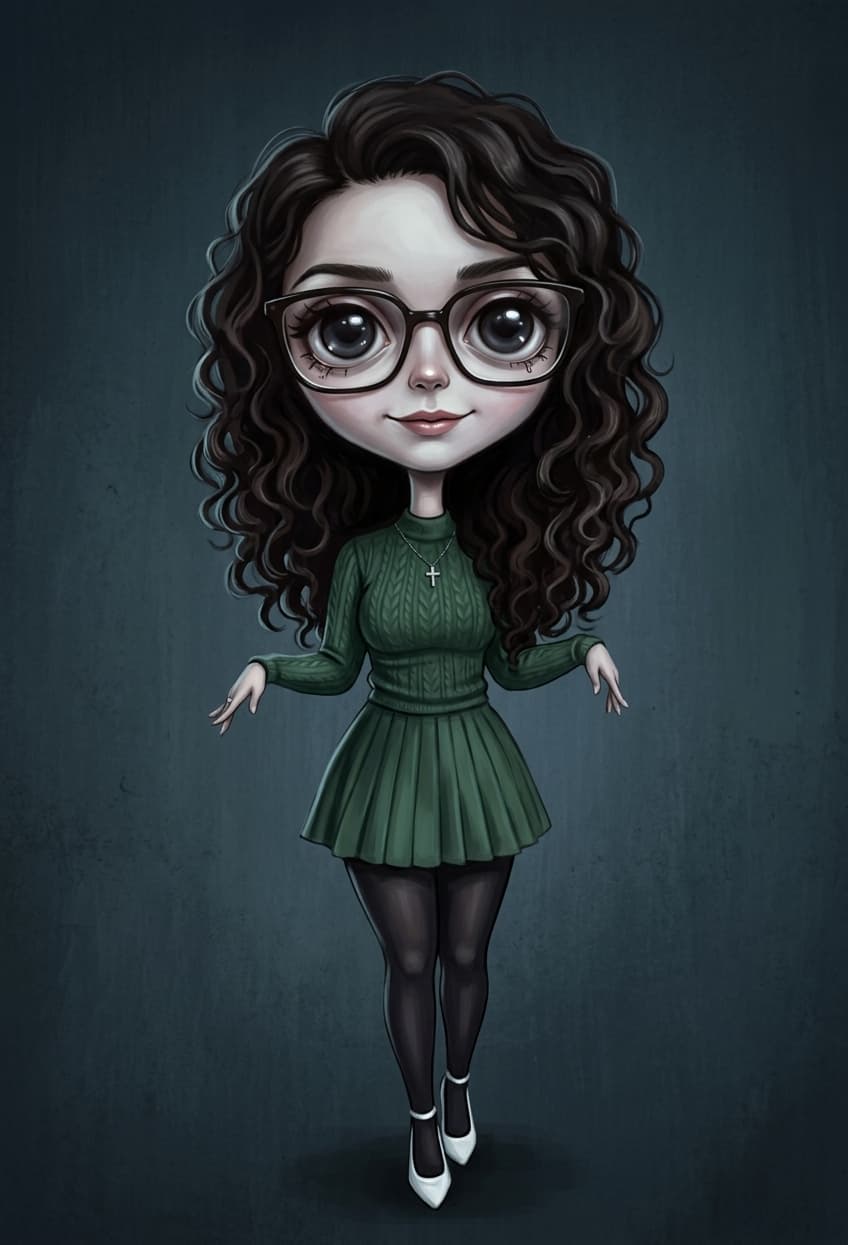 Tim Burton Style Portrait