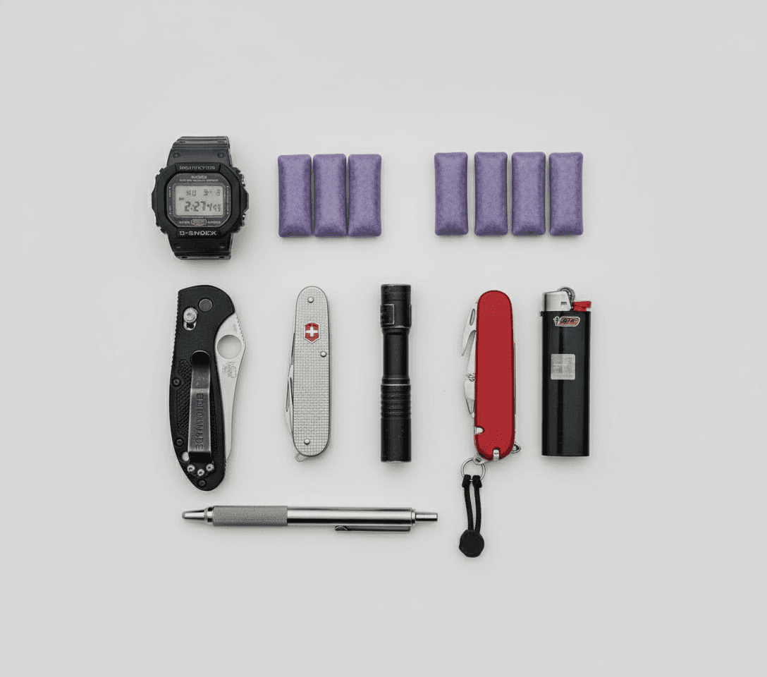 Knolling Flat-lay AI Photo