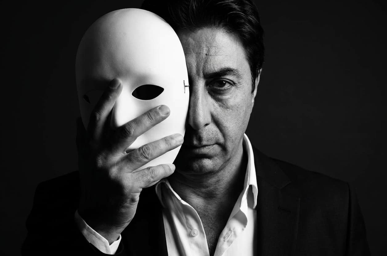 Dramatic Mask Profile Photo