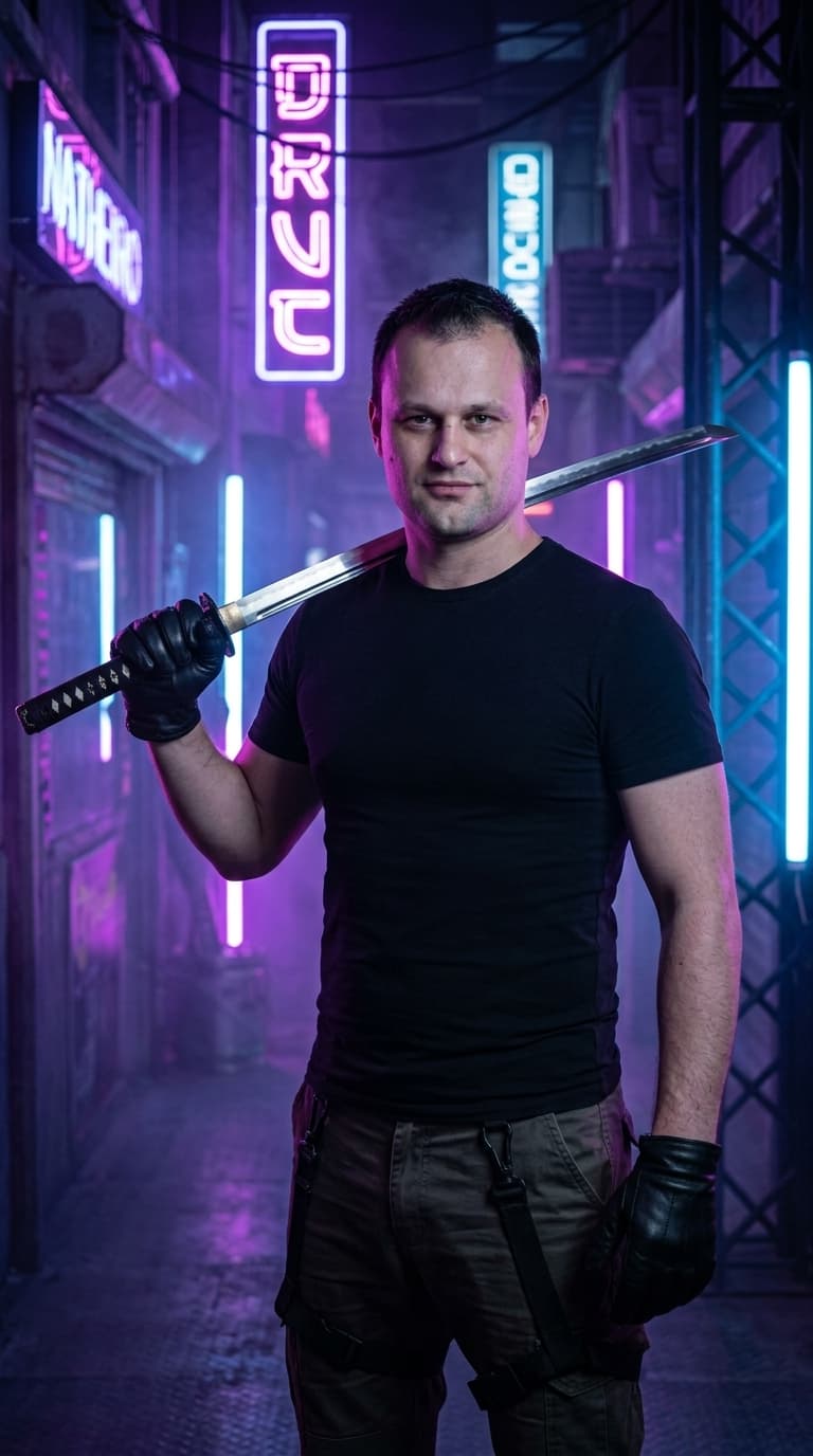 Katana Cinematic Portrait