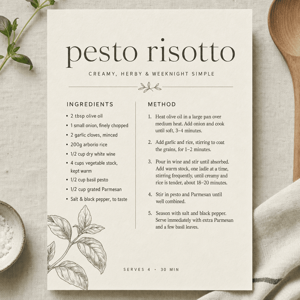 Recipe Card Generator