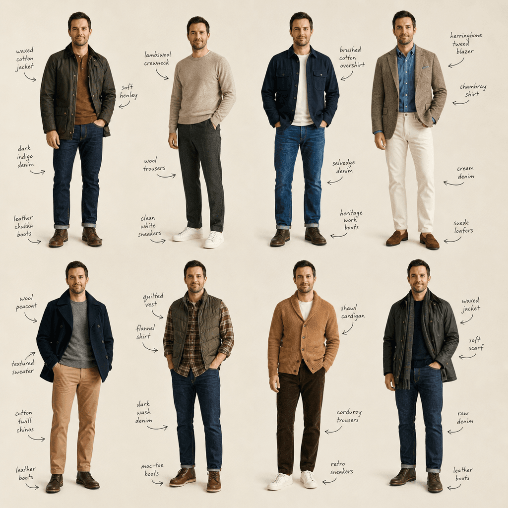 8-Outfit Fashion Collage