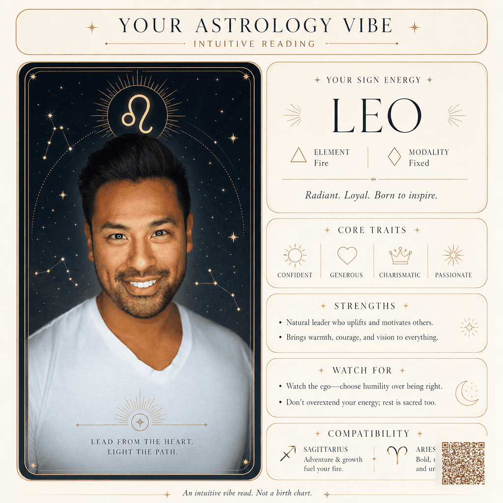 AI Astrology Vibe Card